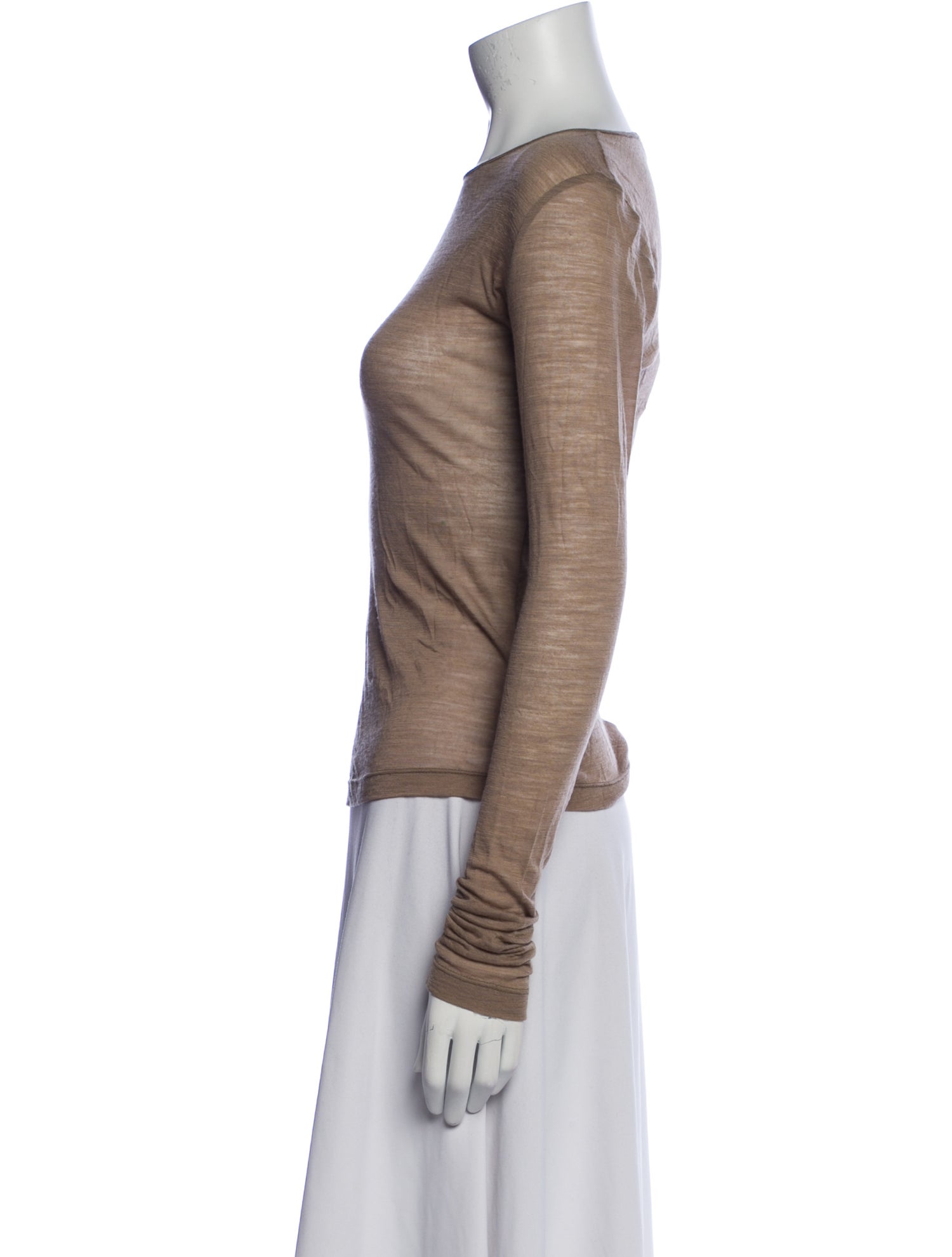 Morgane Le Fay Wool Bateau Neckline Top