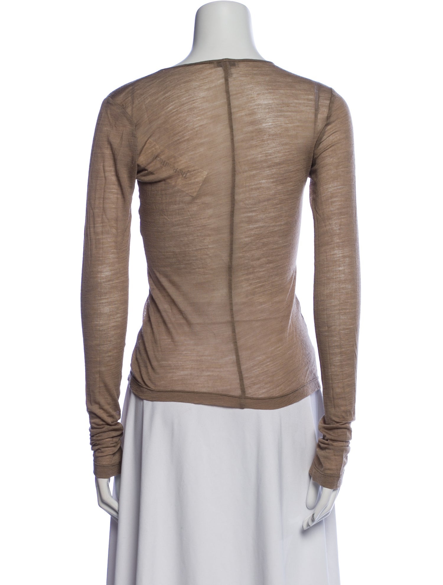 Morgane Le Fay Wool Bateau Neckline Top