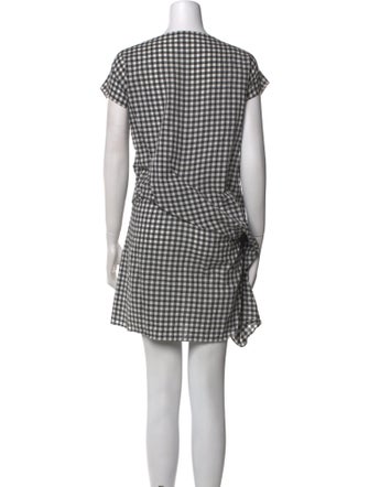 Morgane Le Fay Plaid Print Mini Dress