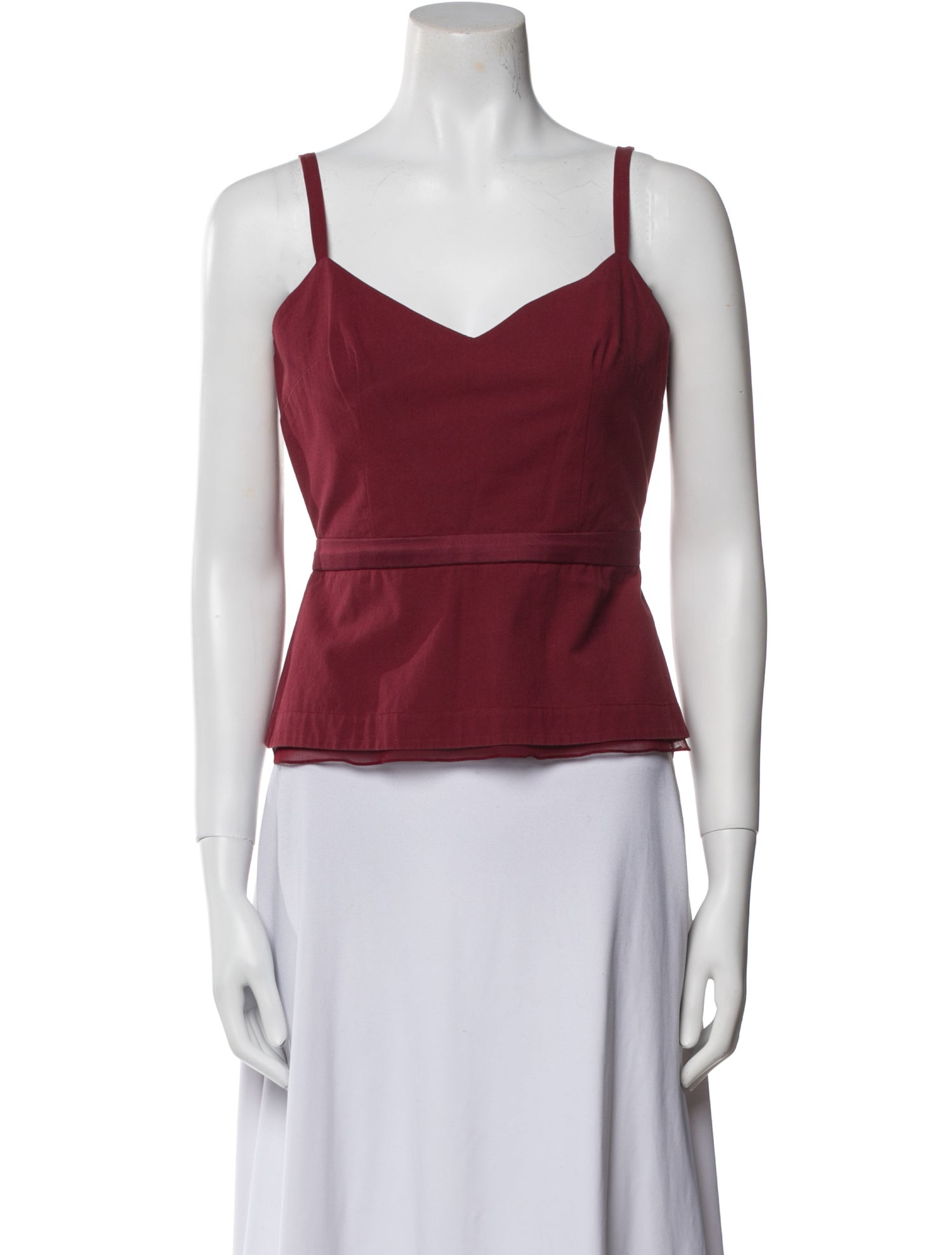 Morgane Le Fay V-Neck Sleeveless Crop Top