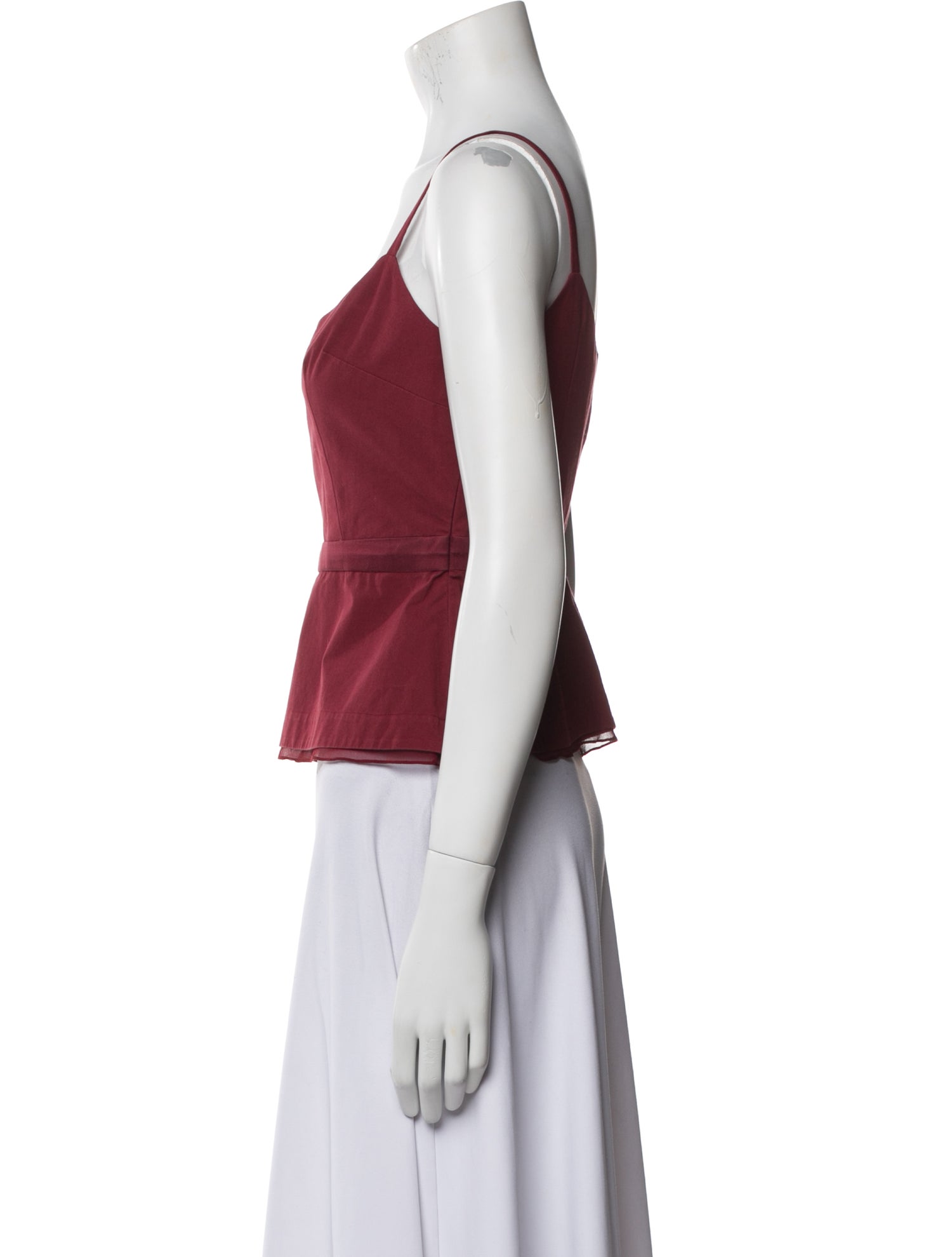 Morgane Le Fay V-Neck Sleeveless Crop Top