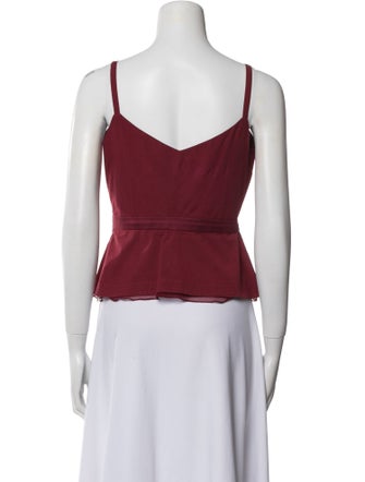 Morgane Le Fay V-Neck Sleeveless Crop Top