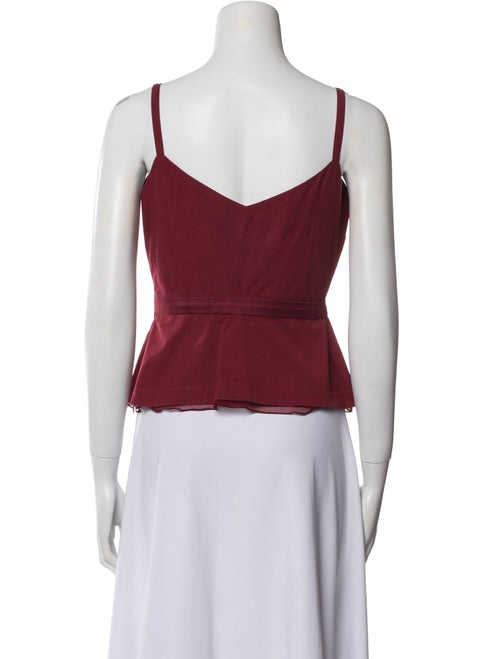Morgane Le Fay V-Neck Sleeveless Crop Top