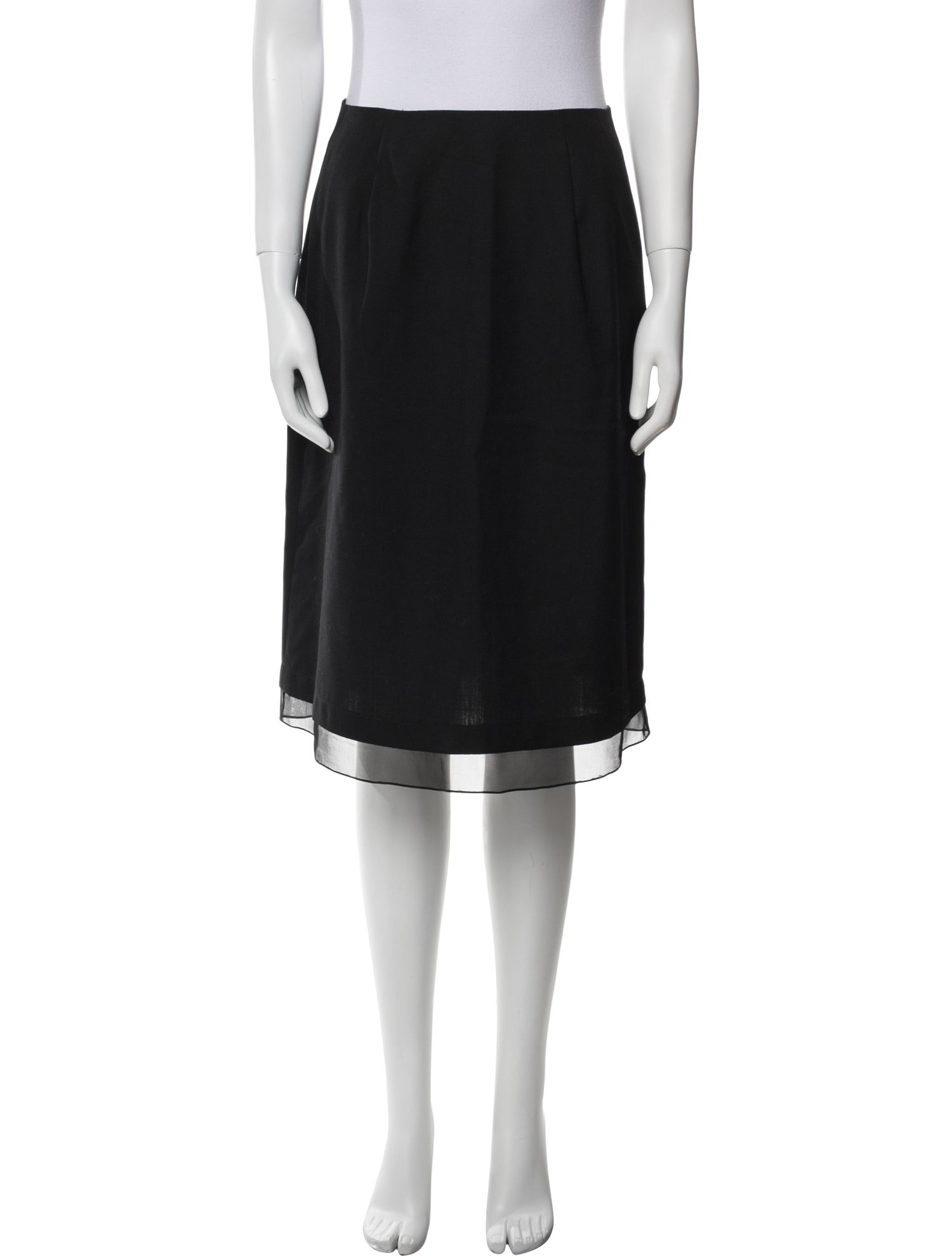 Morgane Le Fay Wool Knee-Length Skirt