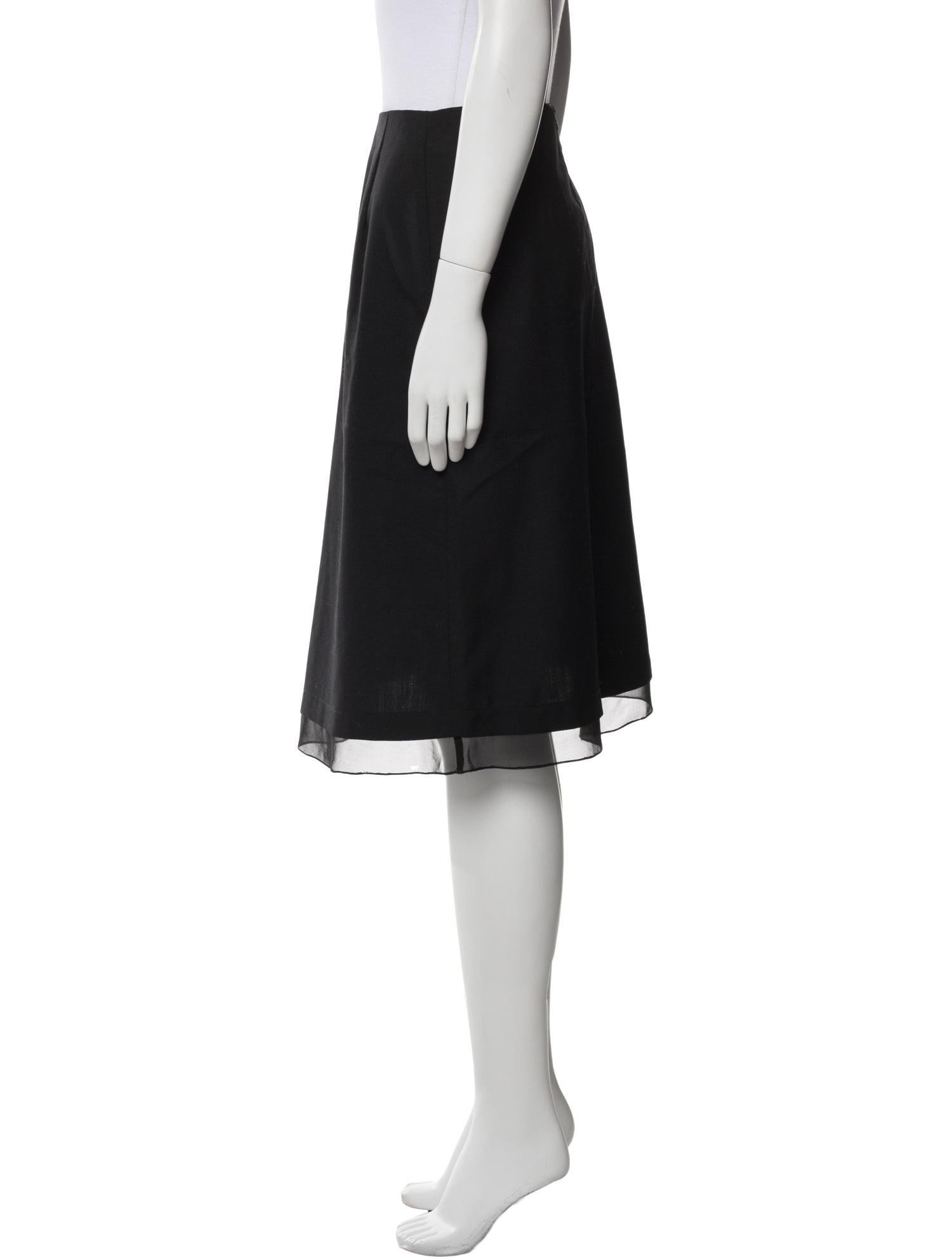 Morgane Le Fay Wool Knee-Length Skirt