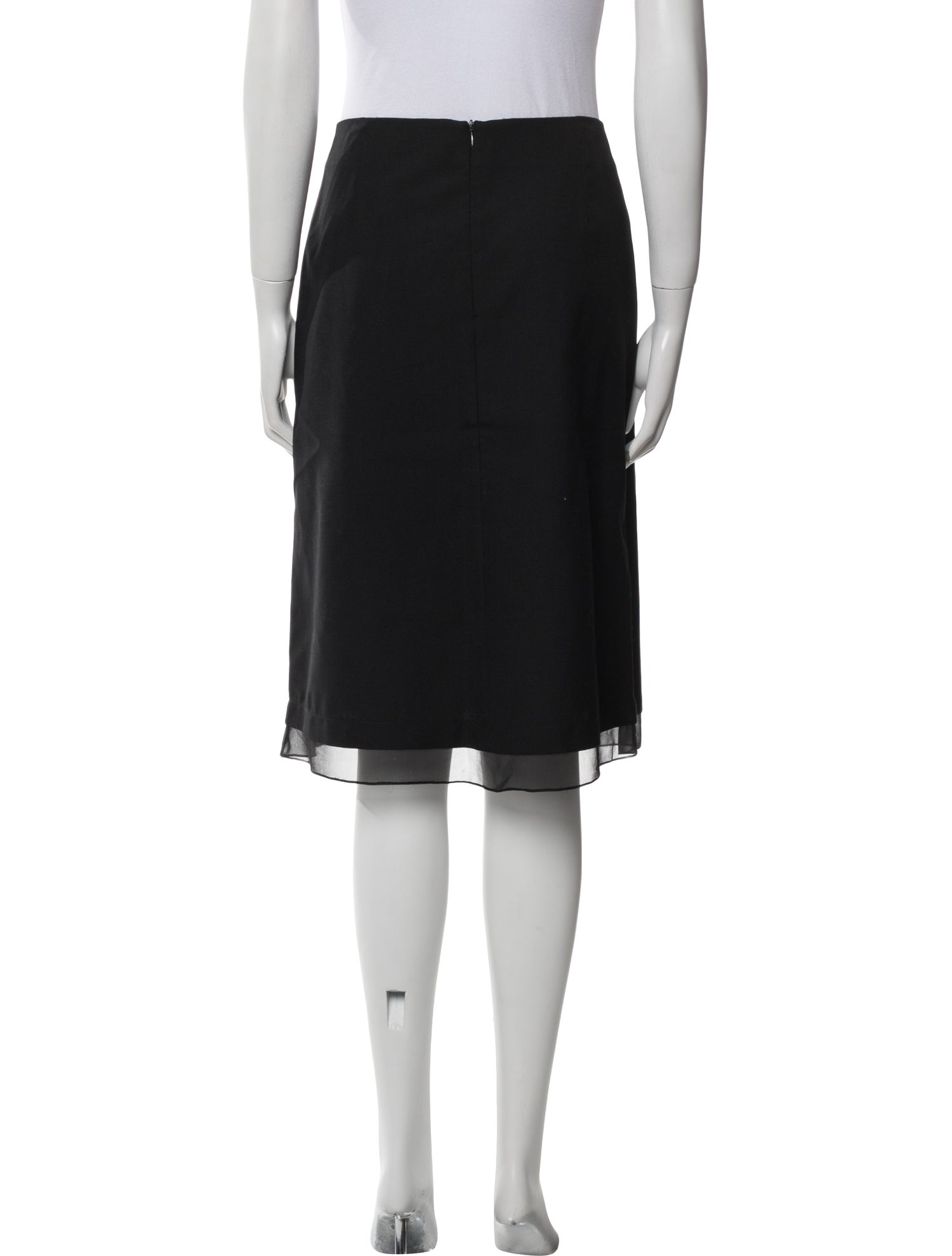 Morgane Le Fay Wool Knee-Length Skirt