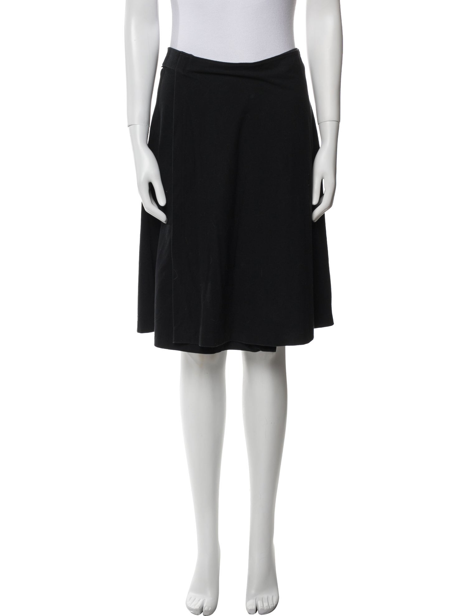 Morgane Le Fay Pleated Accents Knee-Length Skirt