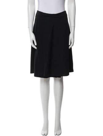 Morgane Le Fay Pleated Accents Knee-Length Skirt
