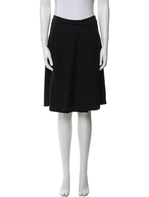 Morgane Le Fay Pleated Accents Knee-Length Skirt