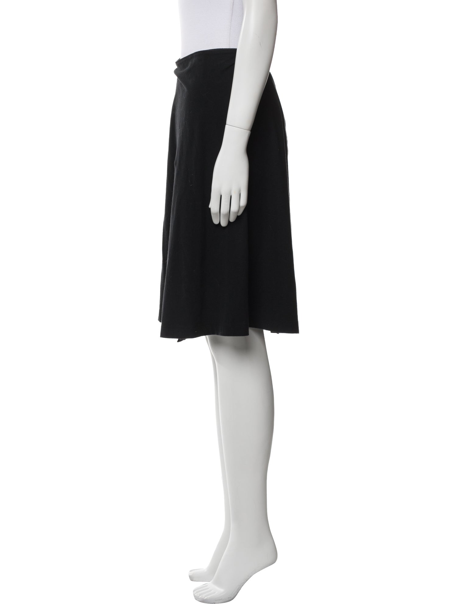 Morgane Le Fay Pleated Accents Knee-Length Skirt