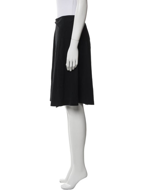 Morgane Le Fay Pleated Accents Knee-Length Skirt