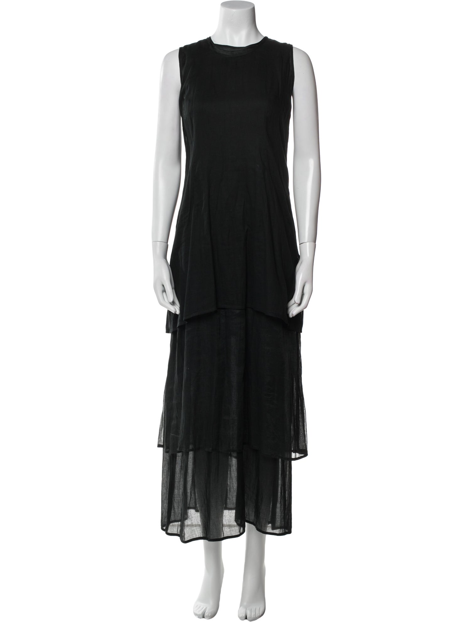 Morgane Le Fay Crew Neck Long Dress