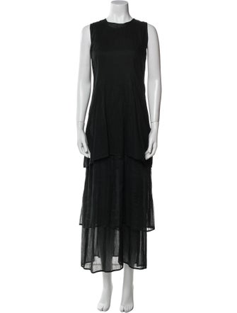Morgane Le Fay Crew Neck Long Dress