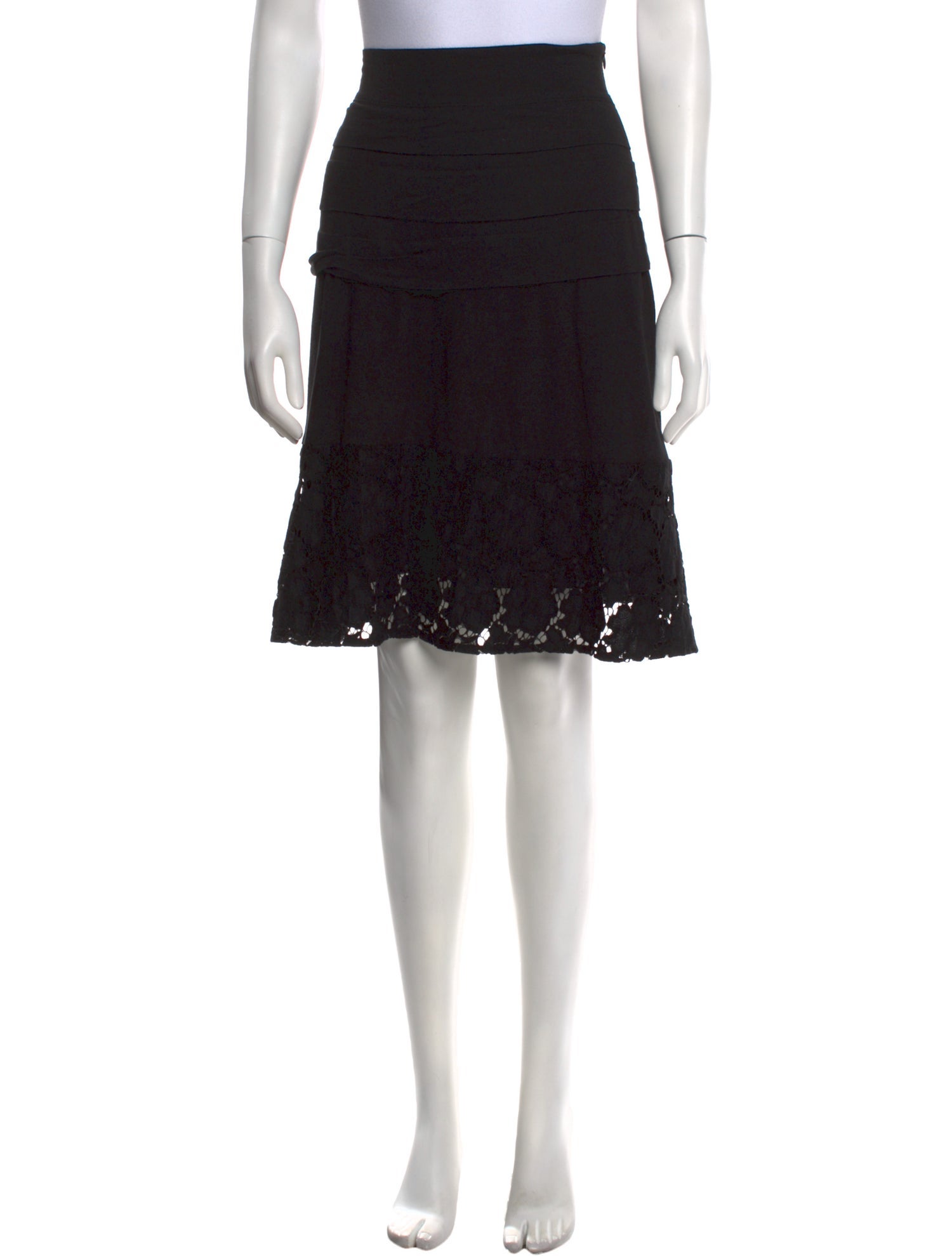 Morgane Le Fay Silk Knee-Length Skirt