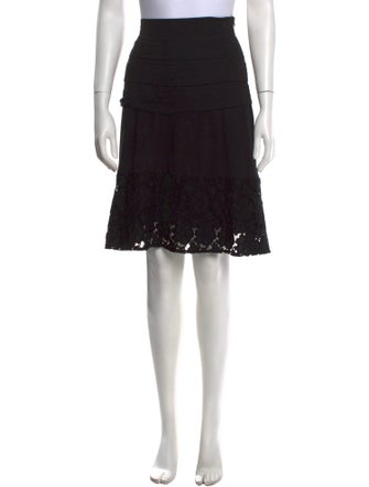 Morgane Le Fay Silk Knee-Length Skirt
