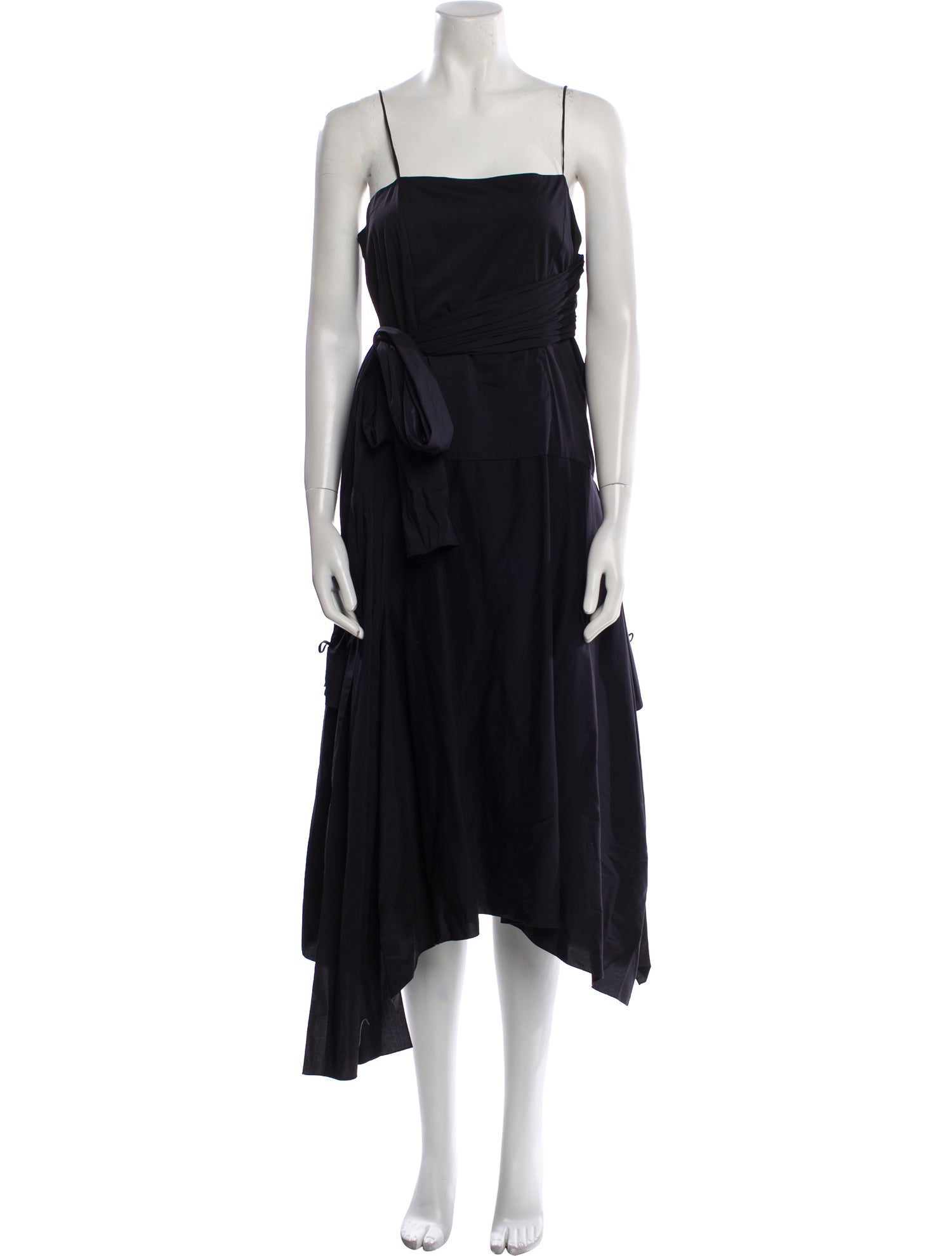 Morgane Le Fay Square Neckline Midi Length Dress