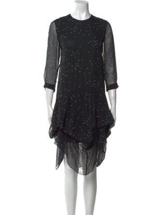 Morgane Le Fay Silk Knee-Length Dress