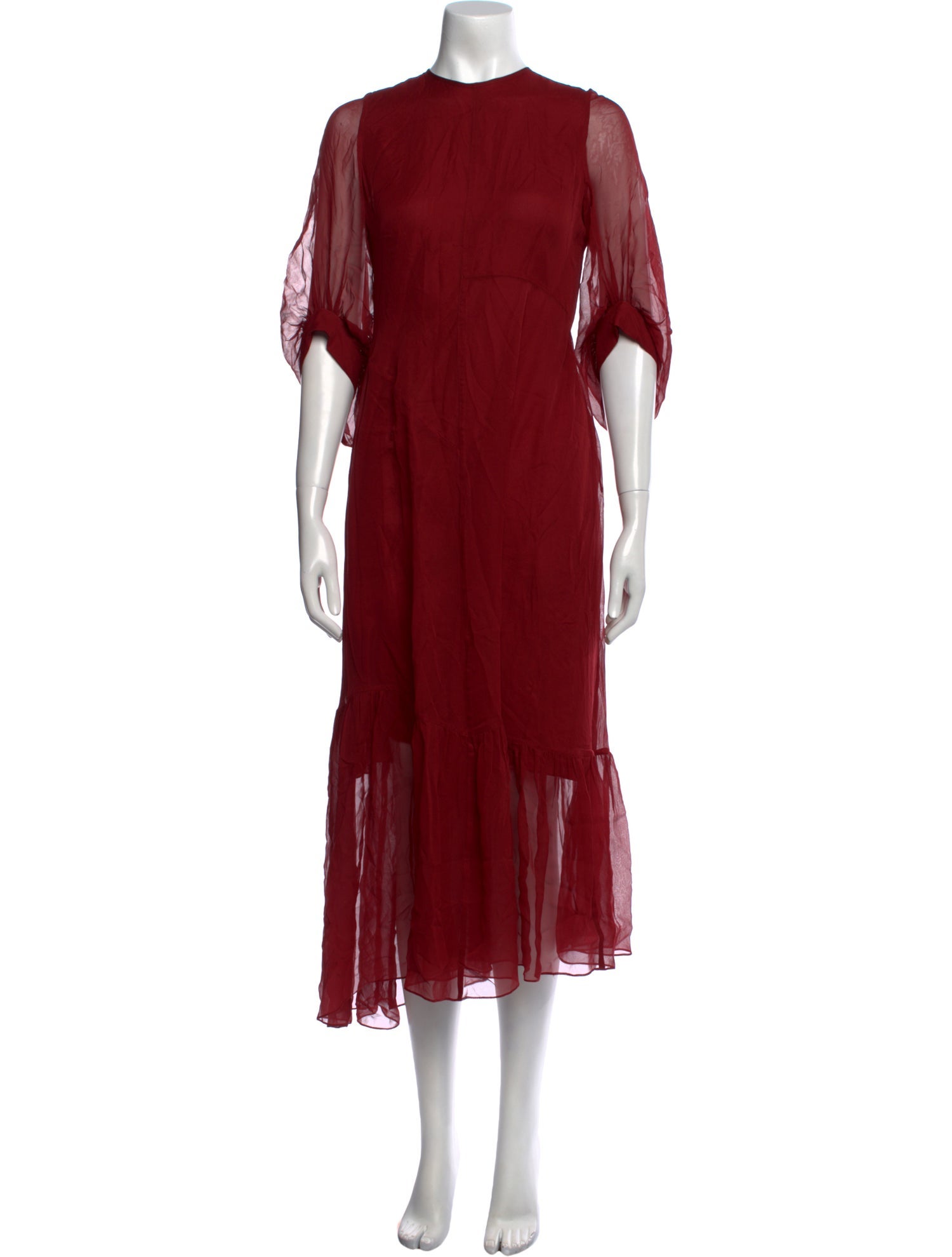 Morgane Le Fay Silk Midi Length Dress