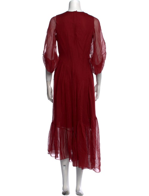 Morgane Le Fay Silk Midi Length Dress