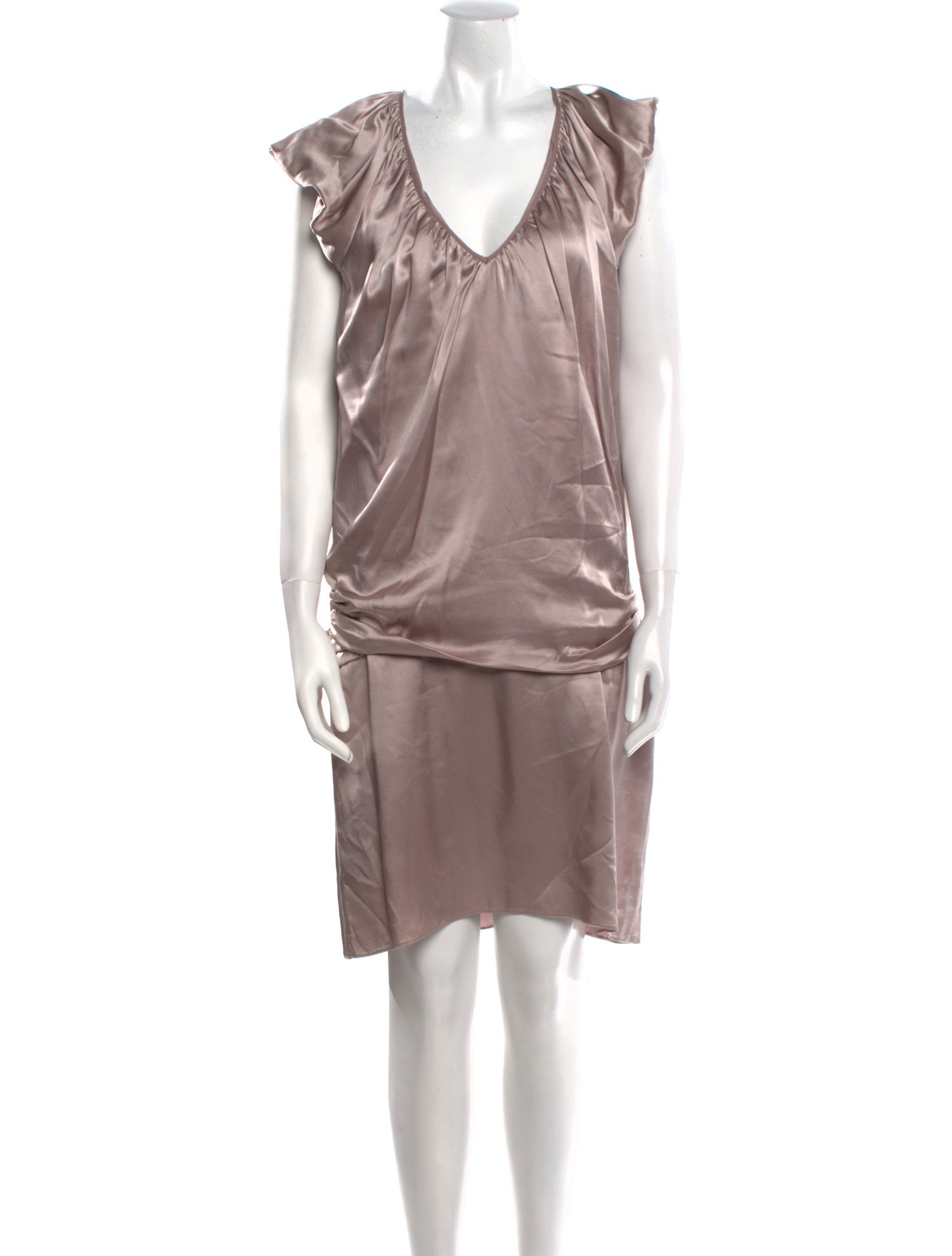 Morgane Le Fay Silk Knee-Length Dress