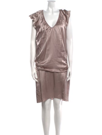 Morgane Le Fay Silk Knee-Length Dress