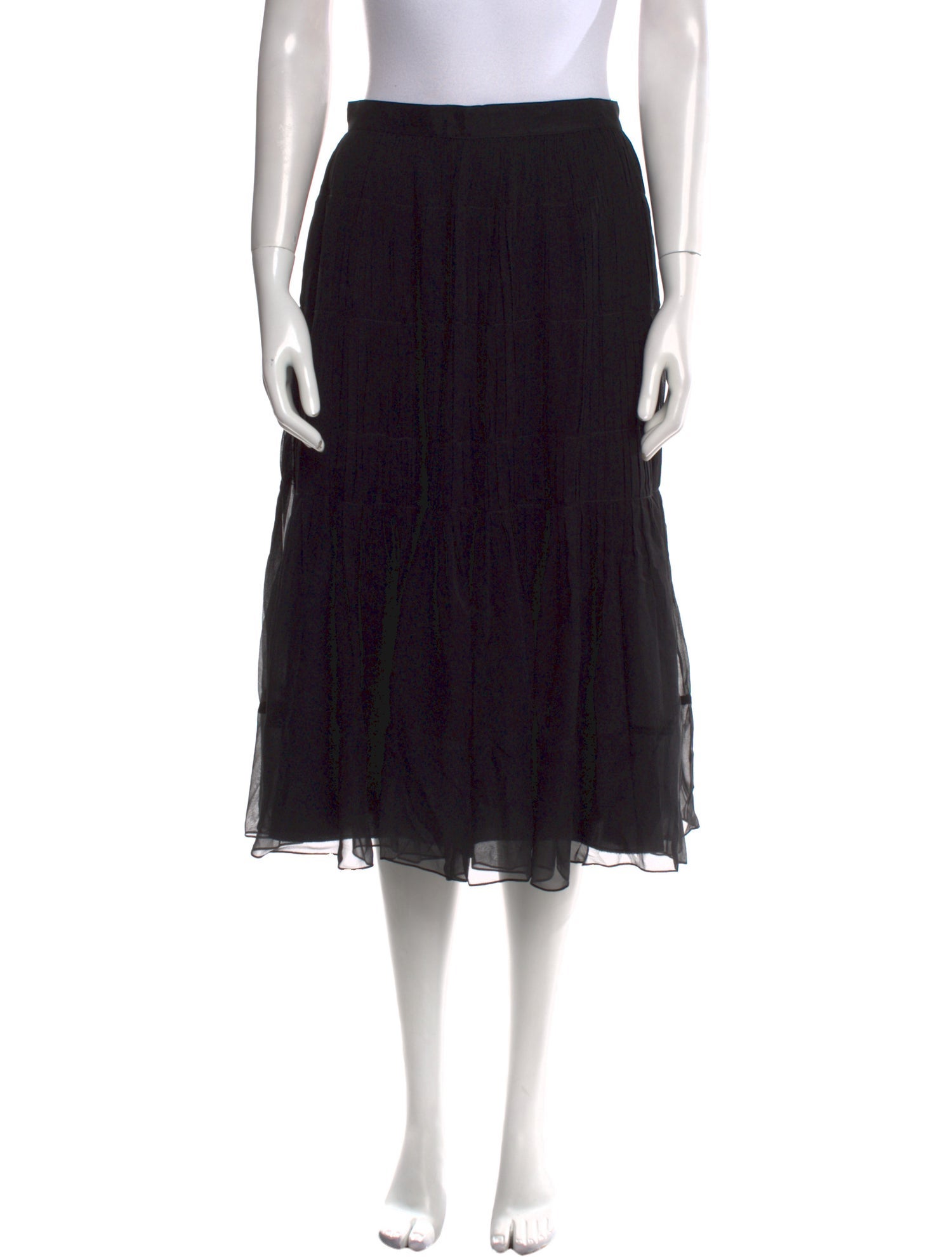 Morgane Le Fay Silk Midi Length Skirt