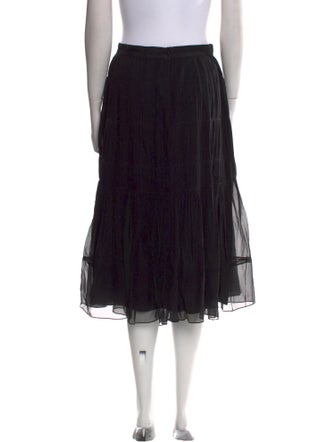 Morgane Le Fay Silk Midi Length Skirt