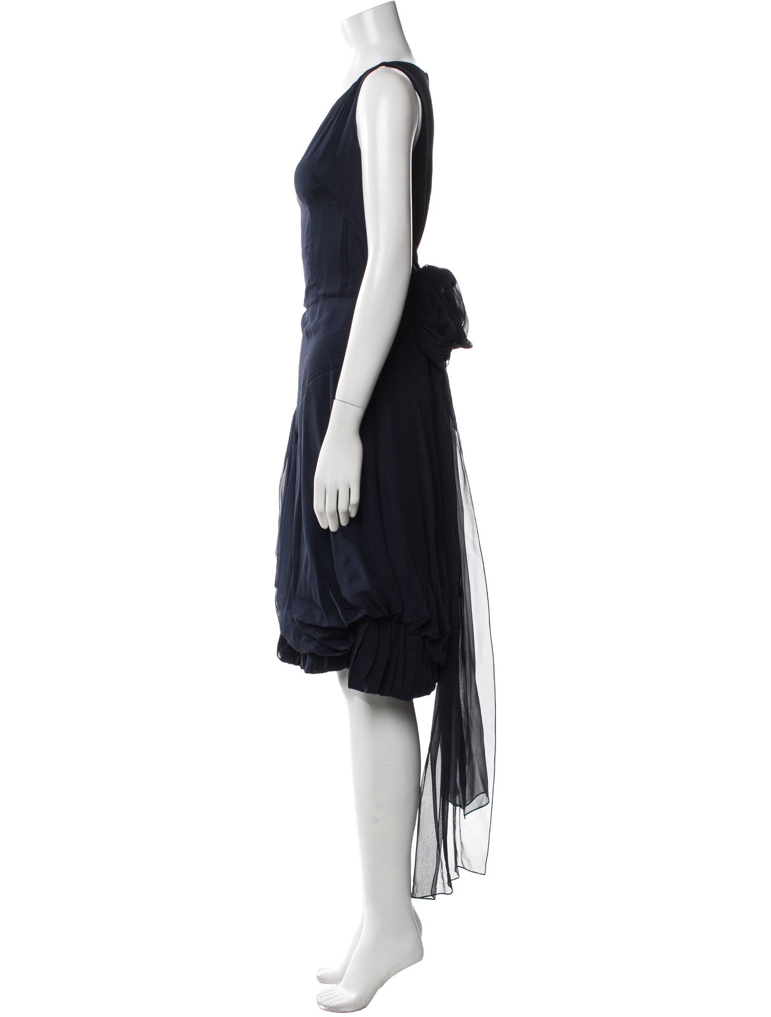 Morgane Le Fay Silk Knee-Length Dress