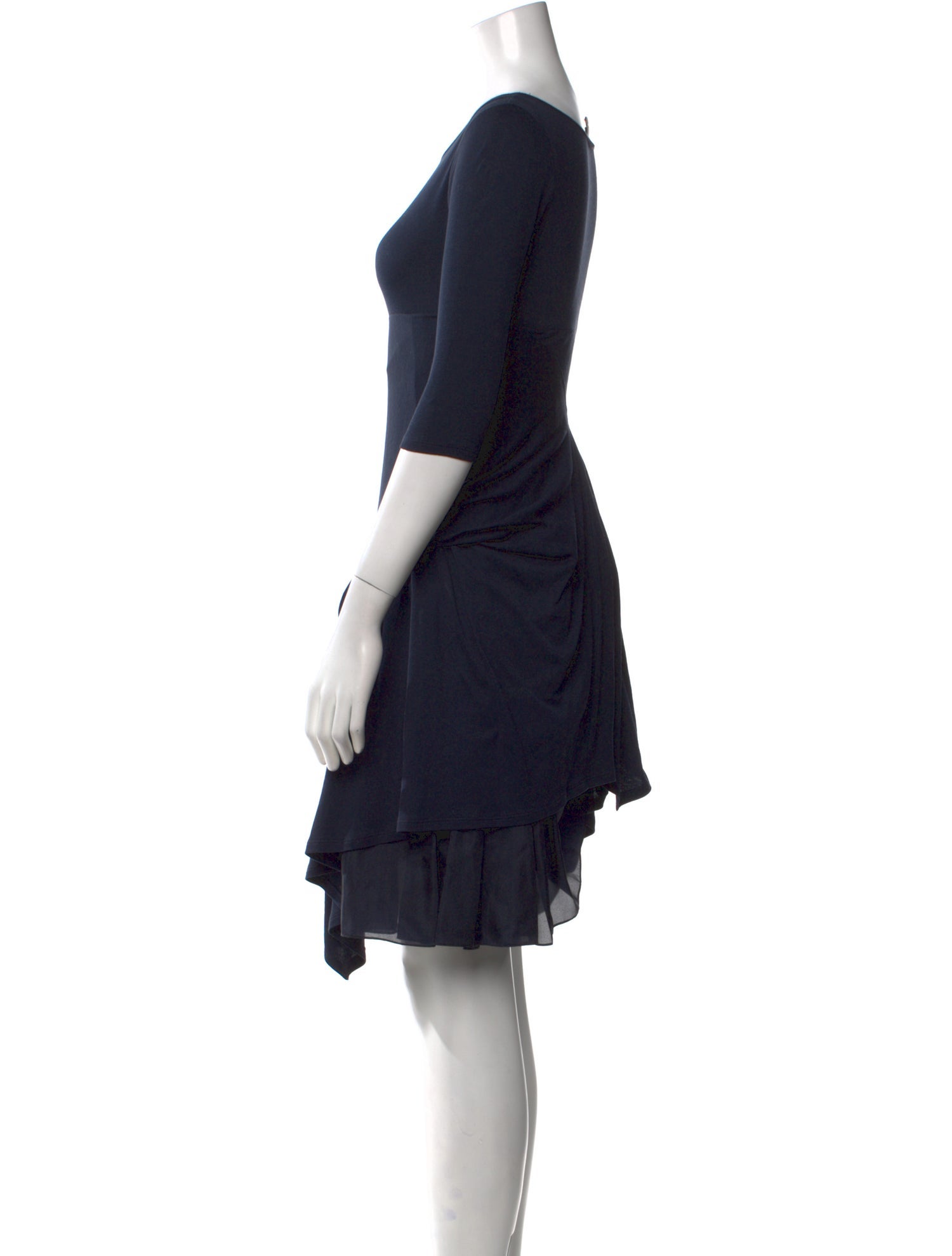 Morgane Le Fay Scoop Neck Mini Dress