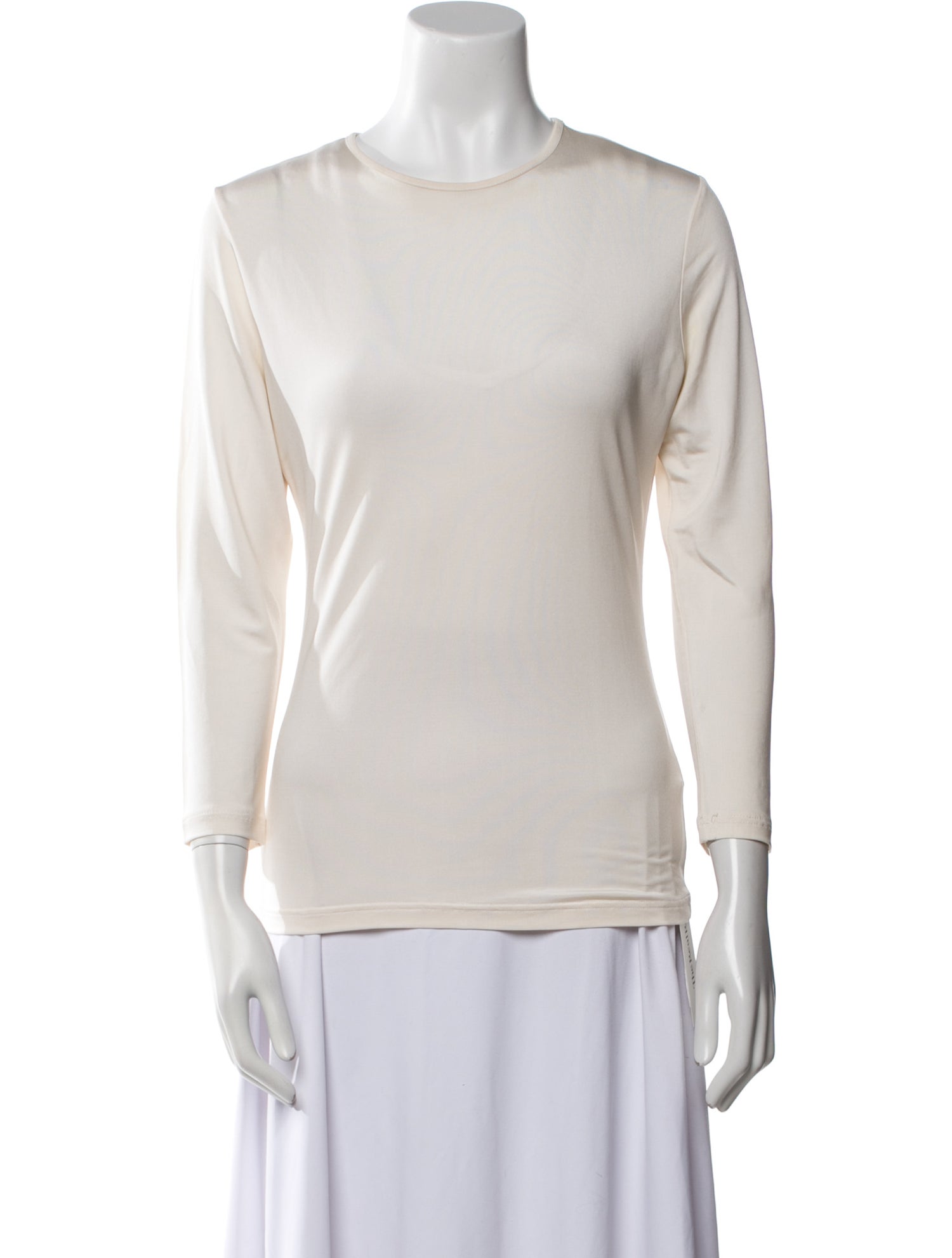 Morgane Le Fay Silk Crew Neck Top