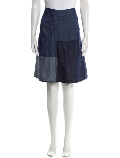 Morgane Le Fay Pleated Accents Knee-Length Skirt