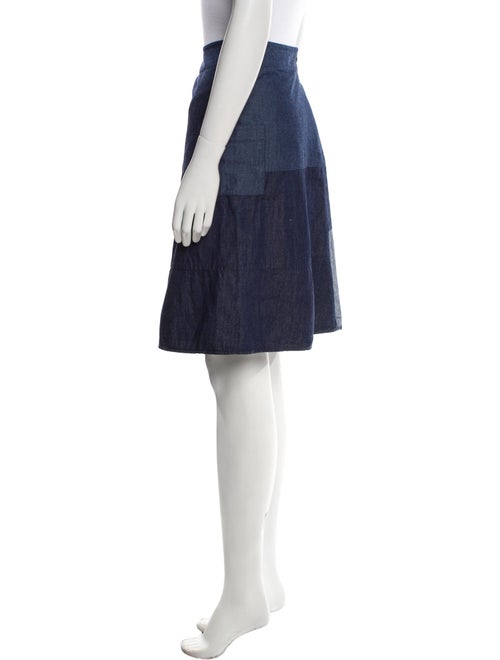 Morgane Le Fay Pleated Accents Knee-Length Skirt