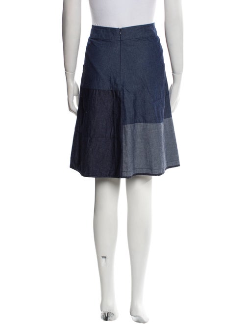 Morgane Le Fay Pleated Accents Knee-Length Skirt