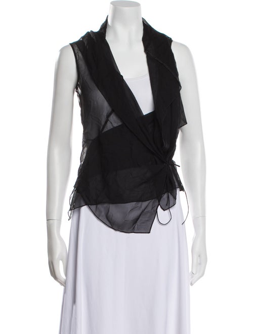 Morgane Le Fay Silk V-Neck Blouse