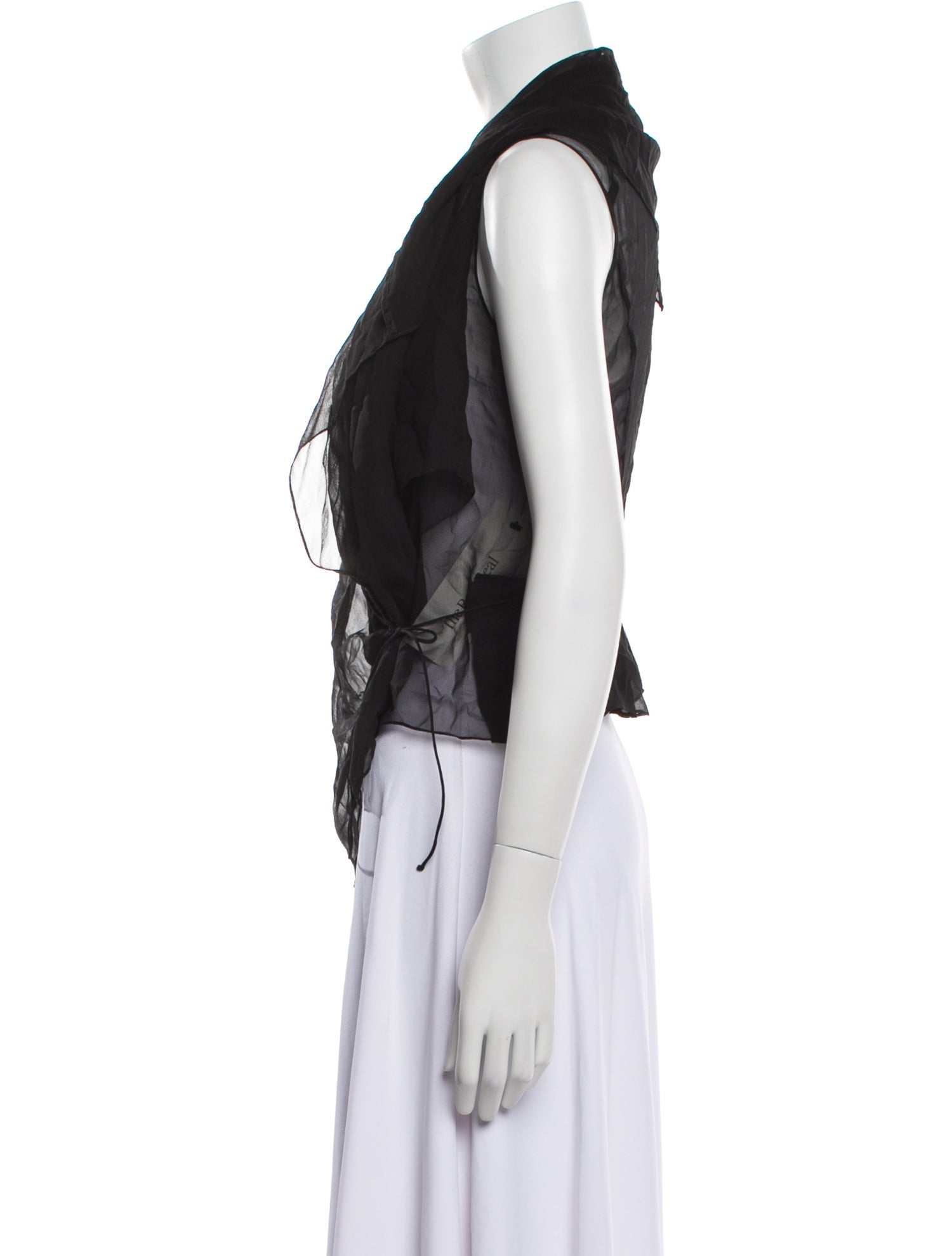 Morgane Le Fay Silk V-Neck Blouse