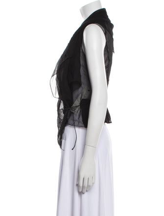 Morgane Le Fay Silk V-Neck Blouse