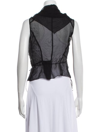 Morgane Le Fay Silk V-Neck Blouse