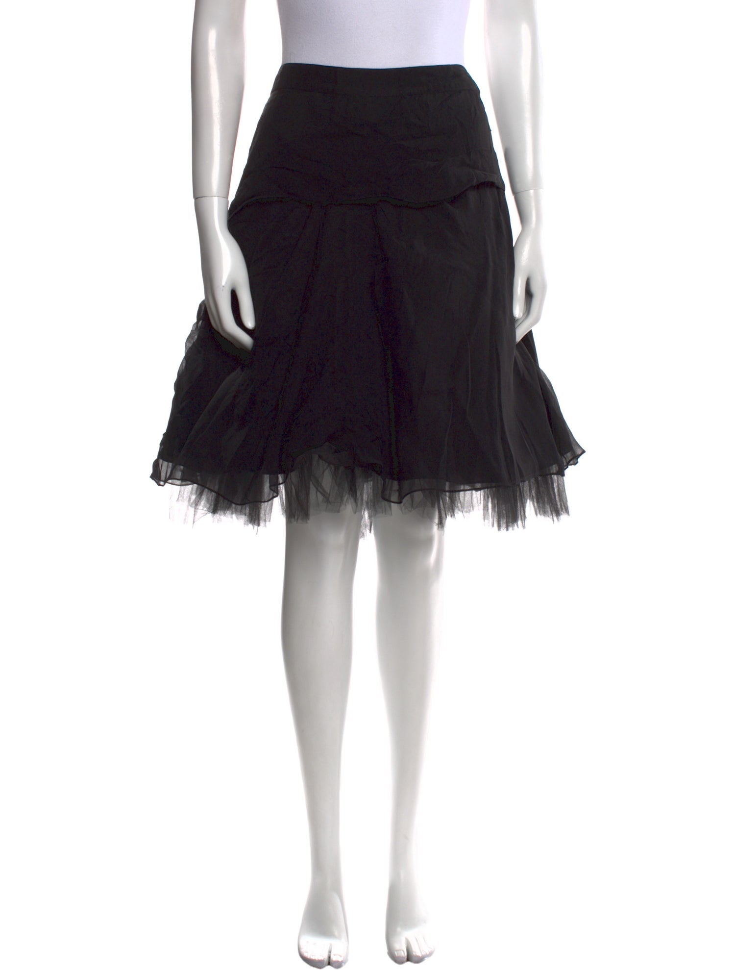 Morgane Le Fay Silk Knee-Length Skirt