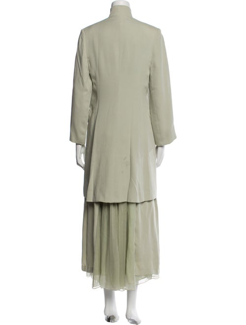 Morgane Le Fay Silk Mesh Accents Dress Set