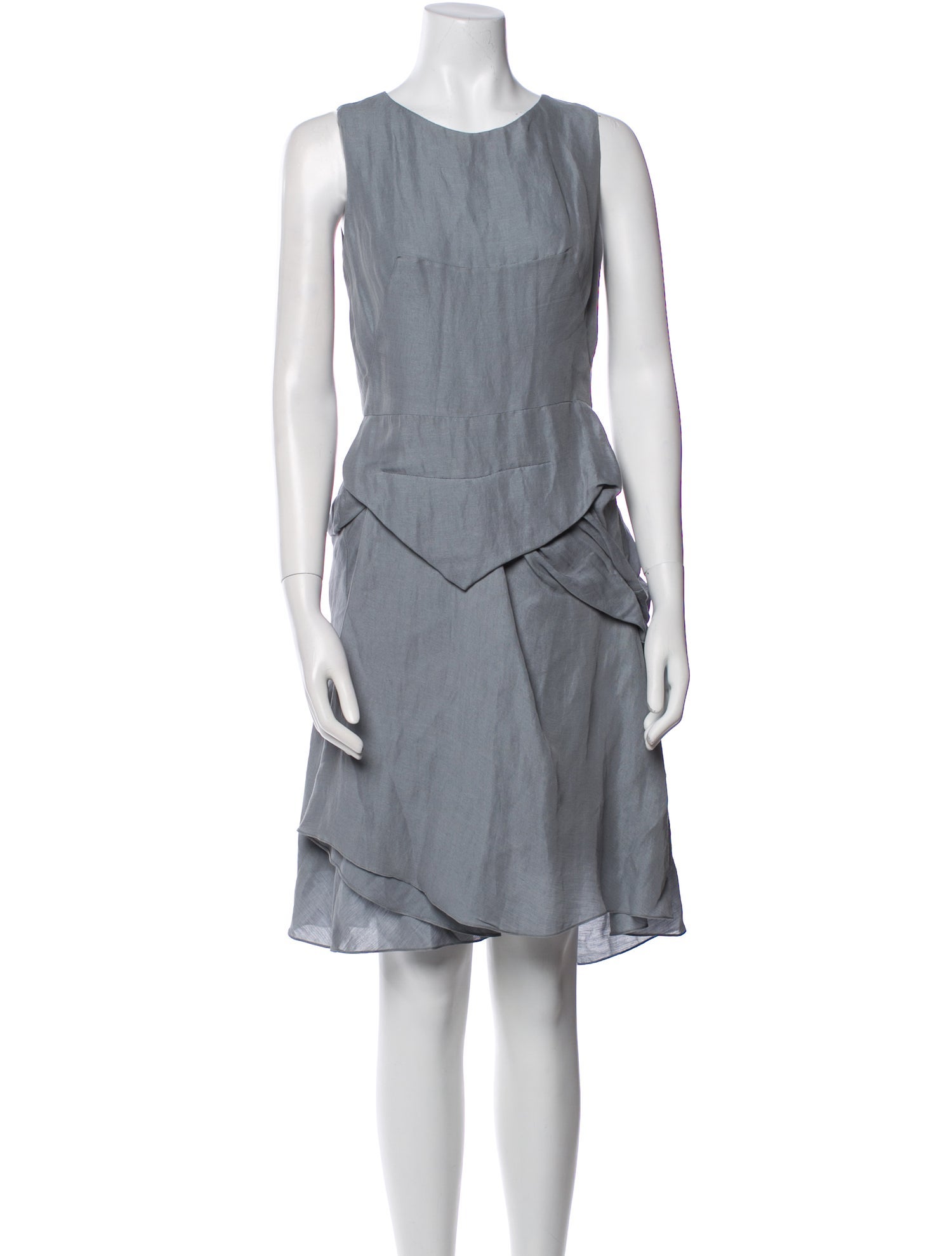 Morgane Le Fay Linen Knee-Length Dress