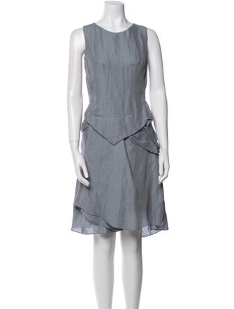 Morgane Le Fay Linen Knee-Length Dress