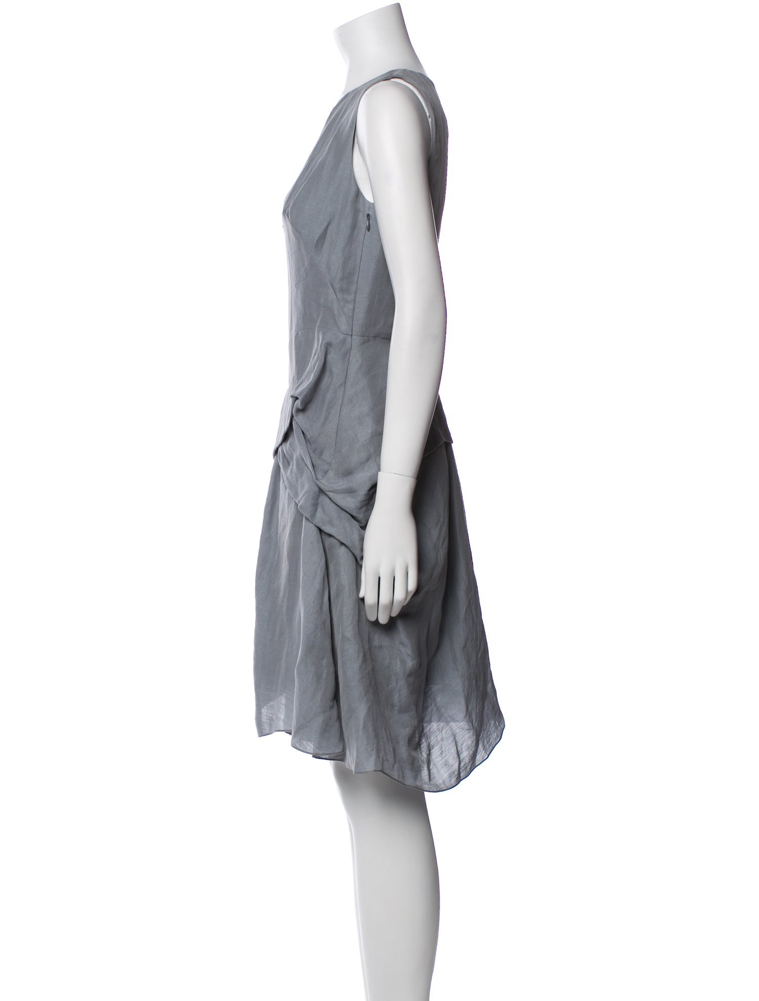 Morgane Le Fay Linen Knee-Length Dress