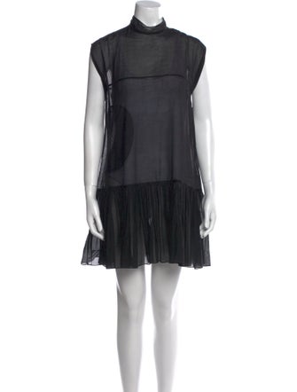 Morgane Le Fay Turtleneck Mini Dress