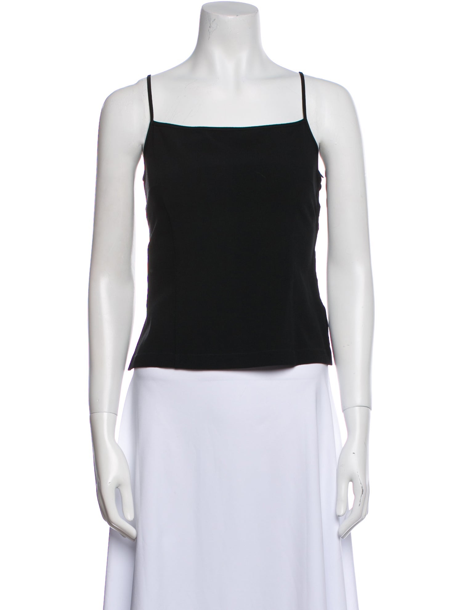 Morgane Le Fay Wool Square Neckline Crop Top