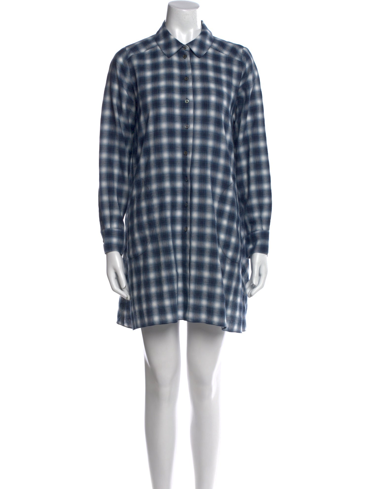 Morgane Le Fay Plaid Print Mini Dress