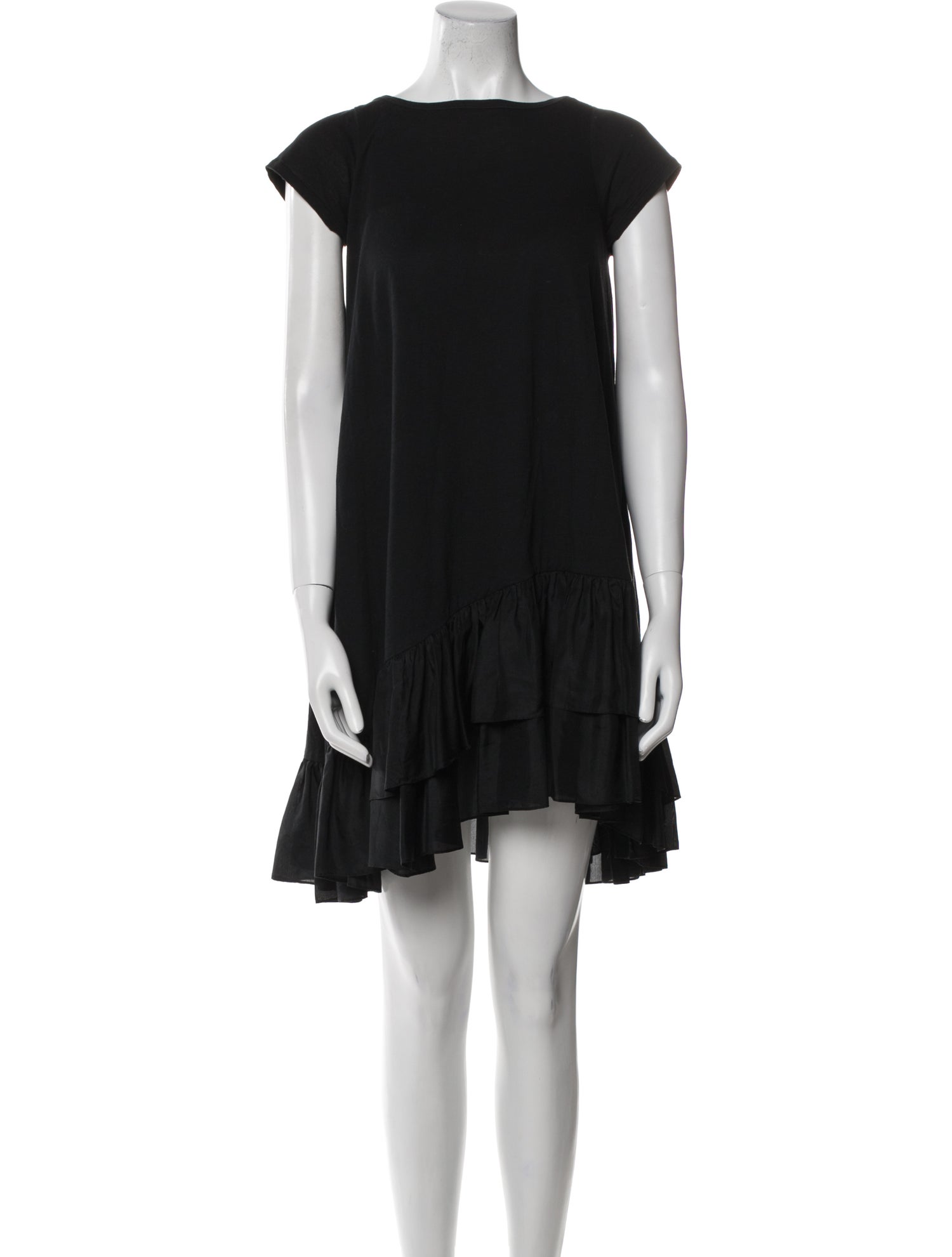 Morgane Le Fay Bateau Neckline Mini Dress