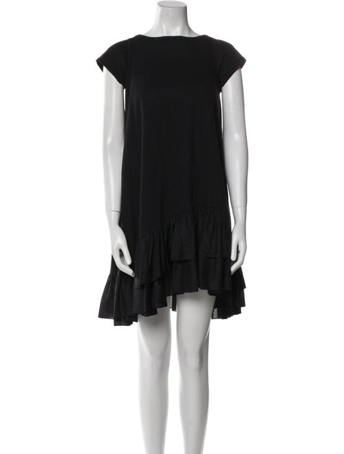 Morgane Le Fay Bateau Neckline Mini Dress
