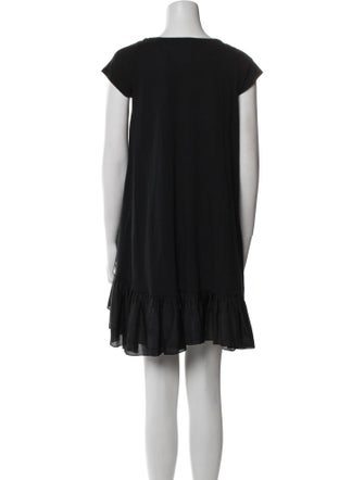 Morgane Le Fay Bateau Neckline Mini Dress