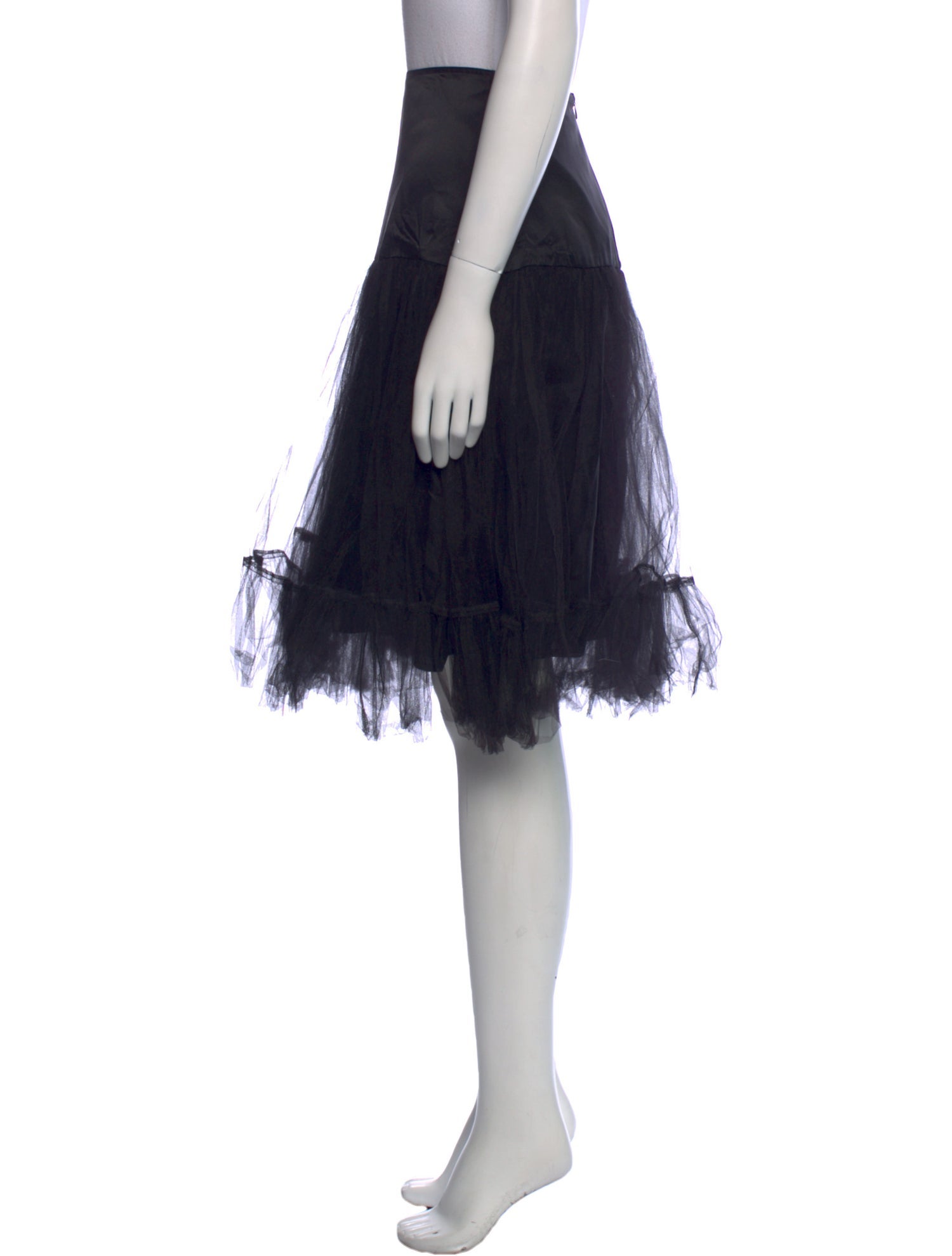 Morgane Le Fay Silk Knee-Length Skirt