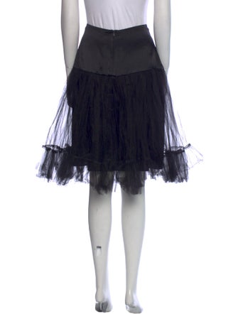 Morgane Le Fay Silk Knee-Length Skirt